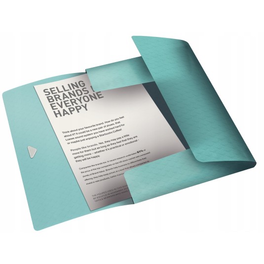 Teczka z gumką Esselte Colour`Ice niebieska 15mm