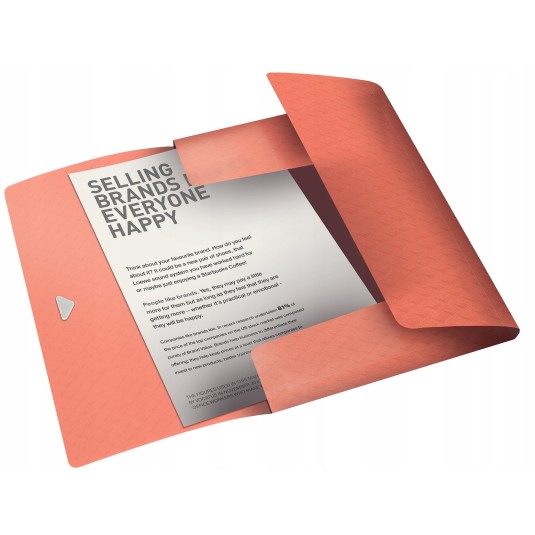 Teczka z gumką Esselte Colour`Ice brzoskwinia 15mm