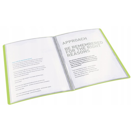 Album ofertowy Esselte VIVIDA zielony 20 koszulek