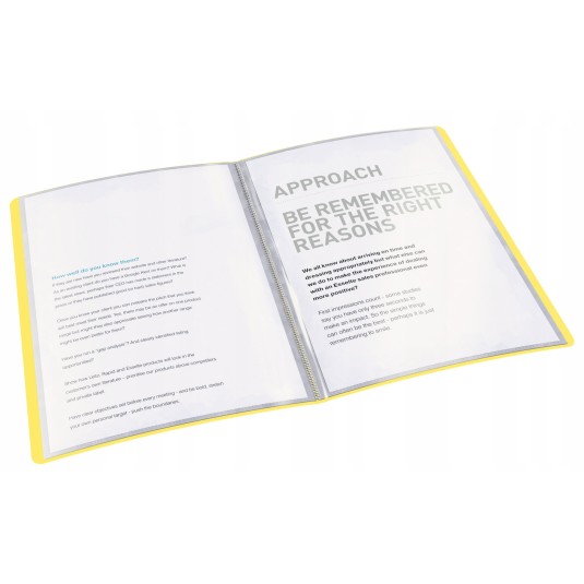 Album ofertowy Esselte VIVIDA żółty 20 koszulek