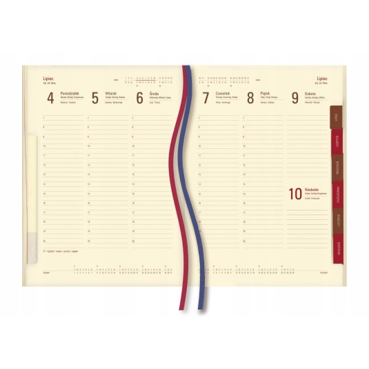 Kalendarz książkowy tygodniowy Asesor T-249, szary