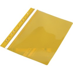 Skoroszyt A4 twardy zawieszany żółty typ PVC ekologiczny 10 szt.