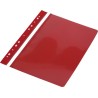 Skoroszyt A4 twardy zawieszany czerwony typ PVC ekologiczny 10 szt.