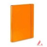 Teczka skrzydłowa 2 cm z gumką Barbara kolor pomarańczowy