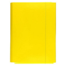 Teczka skrzydłowa 2 cm z gumką Barbara kolor żółty