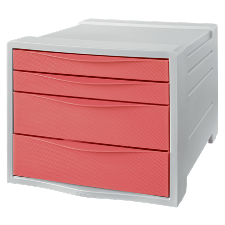 Pojemnik z szufladami ESSELTE Colour`Breeze koralowy
