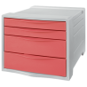 Pojemnik z szufladami ESSELTE Colour`Breeze koralowy