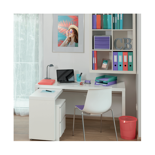 Pojemnik z szufladami ESSELTE Colour`Breeze koralowy