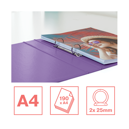 Segregator Esselte ringowy COLOUR'BREEZE lawendowy