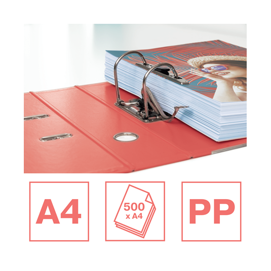 Segregator Esselte NO.1 A4 75 mm lkoralowy COLOR'BREEZE