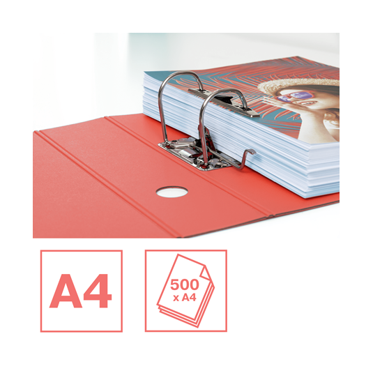 Segregator A4/82 Esselte Colour'Breeze koralowy polyfoam