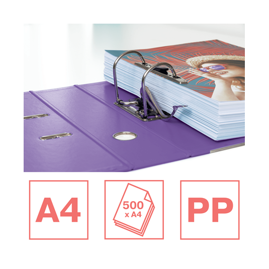 Segregator A4/82 Esselte Colour'Breeze lawendowyy polyfoam