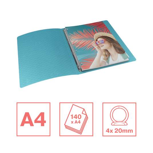 Segregator 4-r  Esselte Colour'Breeze Niebieski