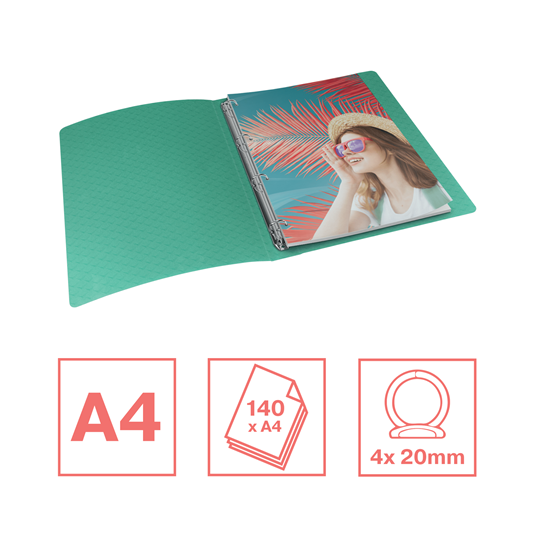 Segregator 4-r  Esselte Colour'Breeze Zielony