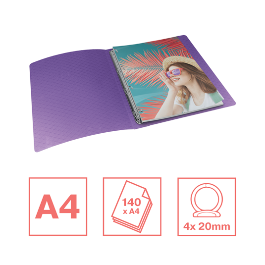 Segregator 4-r  Esselte Colour'Breeze Lawendowy