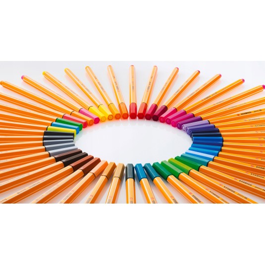 Cienkopisy STABILO Point 88 zestaw 20 kolorów etui